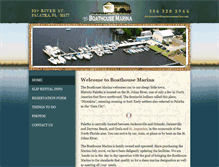 Tablet Screenshot of boathousemarina.com